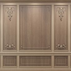 Carved Molding Cap N-402R on wooden surface