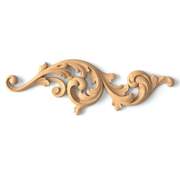 Carved Decor for Door Arches: Wooden Insert N-158R