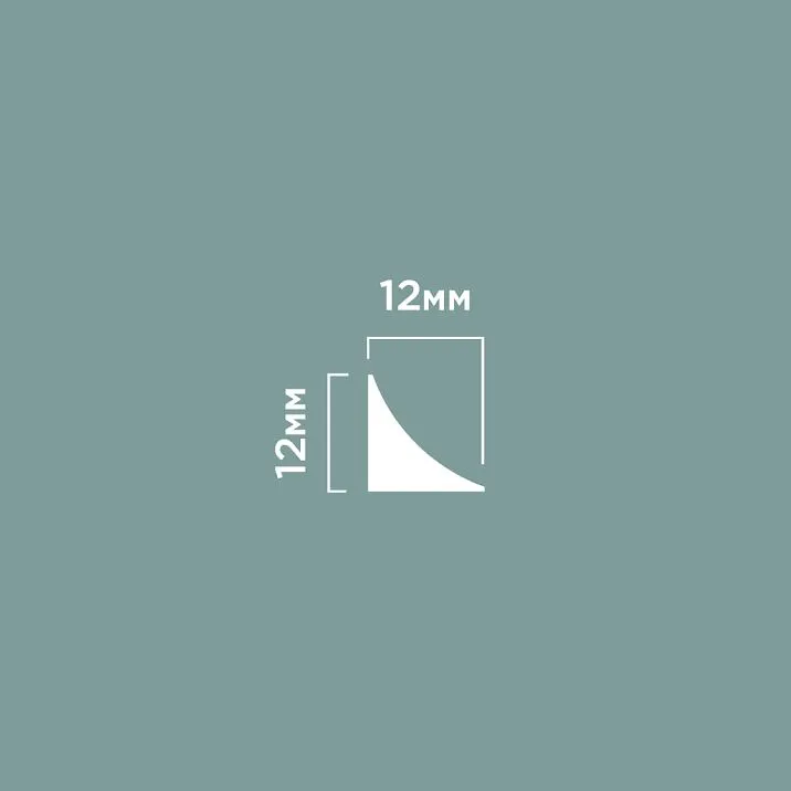 Molding TR12 POLYSTYRENE HI WOOD 12mm x 12mm x 2.7m. drawing