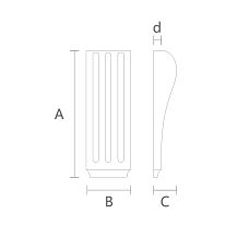 Exclusive decorative bracket KR-049 drawing