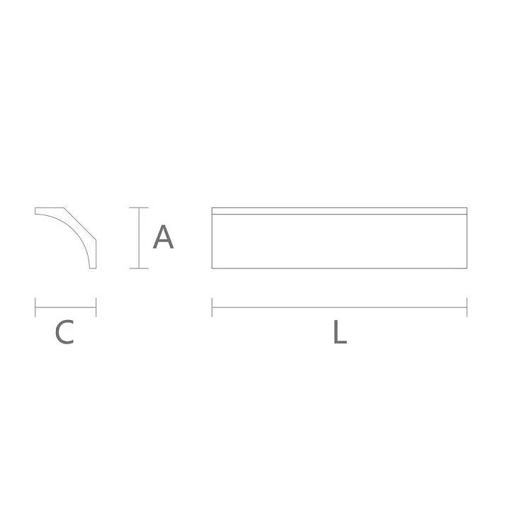 Деревянный карниз KZ-016 чертеж