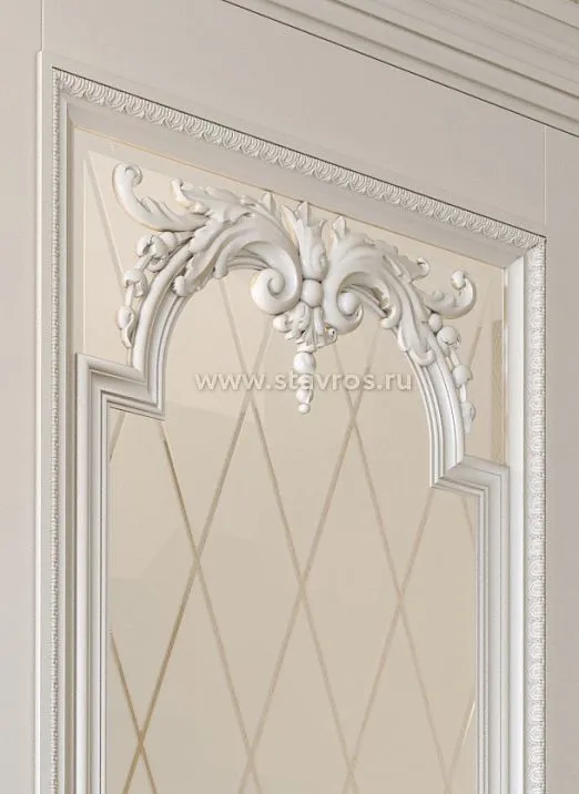 Flower on branch - wooden decorative set C-003-3 for decoration