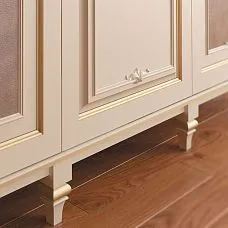 Decorative wooden leg in interior, Furniture Leg MN-132