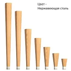 MN-206 wooden leg with metal cap for furniture