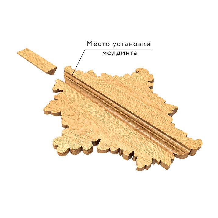 Decorative element N-256-1 with molding mounting area