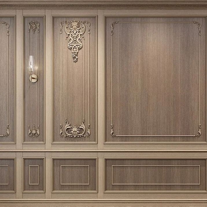 Wooden decor set C-005-1-1 wall appliqu&eacute;s set