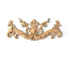 Carved applique N-407 from oak or birch for wooden wall decor