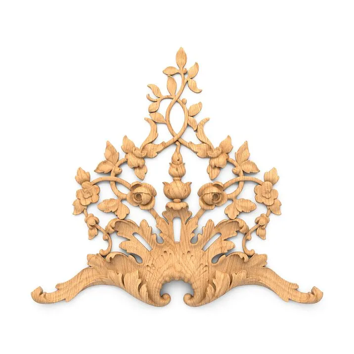 Carved inlay N.VRS-014R &ndash; a wooden decorative element for furniture.