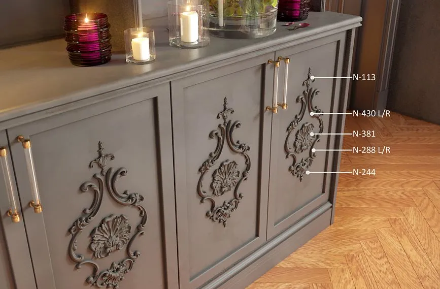 Пример оформления комода KMD-001 в современном интерьере.