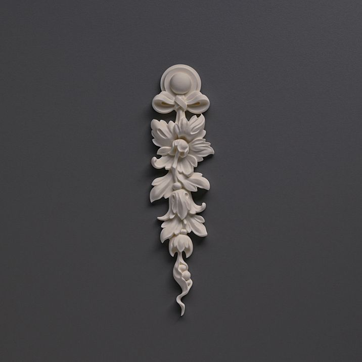 Резная накладка NPU-315R из полиуретана - правая парная накладка для интерьера