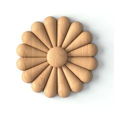 Detailed Carving of Rosette R-059