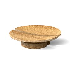 Wooden semi-circular furniture handle