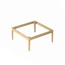 Coffee table base STL-026-8 made of solid oak