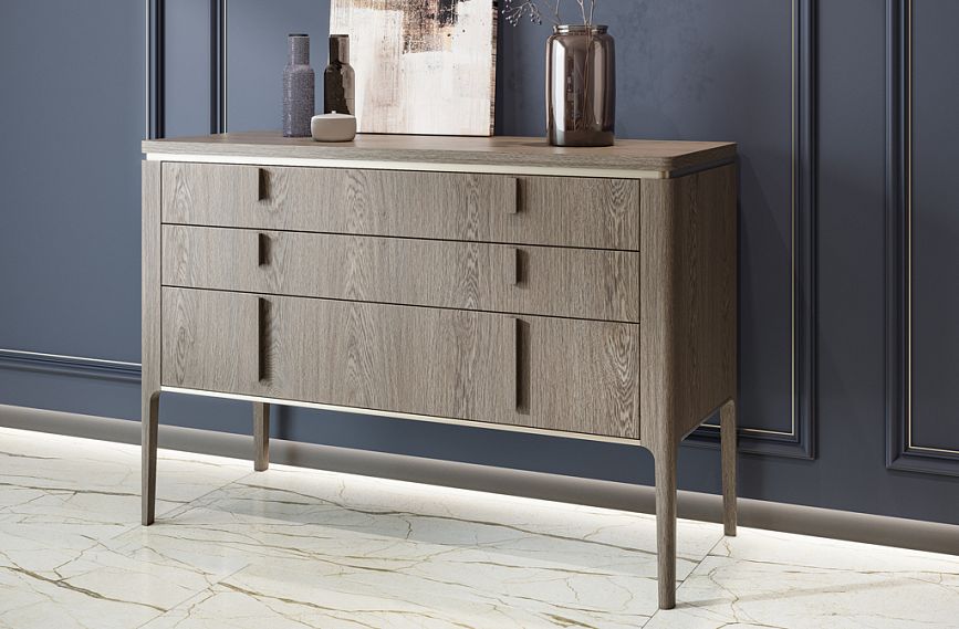 Комод KMD-016 с ручкой Tetras HL-033 и ножками MN-186-1.