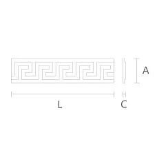 Luxury carved molding K-033 from Stavros drawing