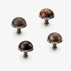 Alcor HL-066M furniture handle made of solid wood with metal base