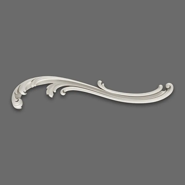 NPU-427R decorative molding, close-up, showcasing smooth lines and curved relief strips