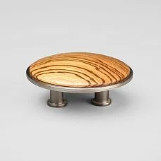 Premium Ton HL-058-1M push-button handle made of Indian rosewood with marble texture in enlarged format