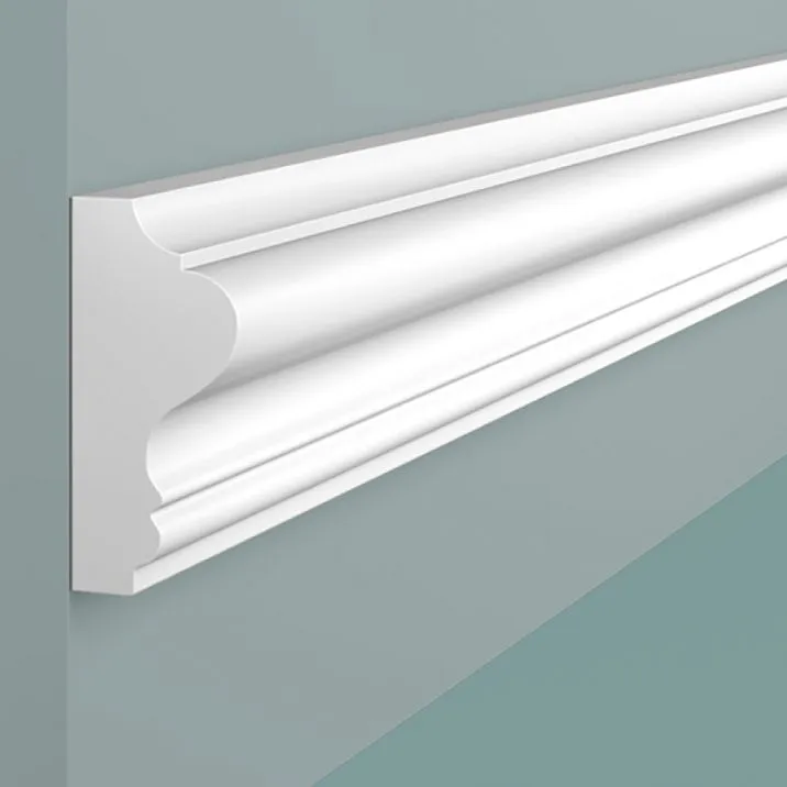 Molding LD60 POLYSTYRENE HI WOOD 60mm x 28mm x 2.0m. profile close-up