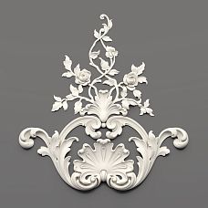 Relief decoration NPU.VRS-002 with floral ornament
