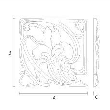 Molded decoration from polyurethane, buy in retail