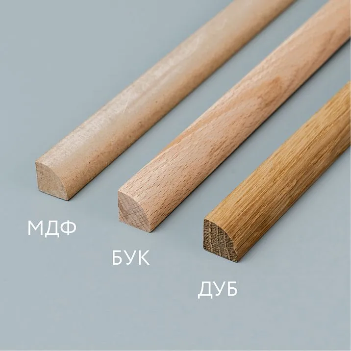 MLD-038 molding made of solid wood and MDF, a universal decorative profile for neat joint finishing and creating elegant frames