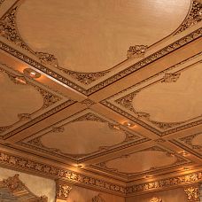 Carved Insert N-261 in the interior on the ceiling of a wine cellar, decor from the "Grape" collection