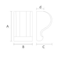 Bracket KR-038 as a shelf support drawing