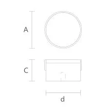 Size chart for the wooden furniture handle Pioneer HL-051M