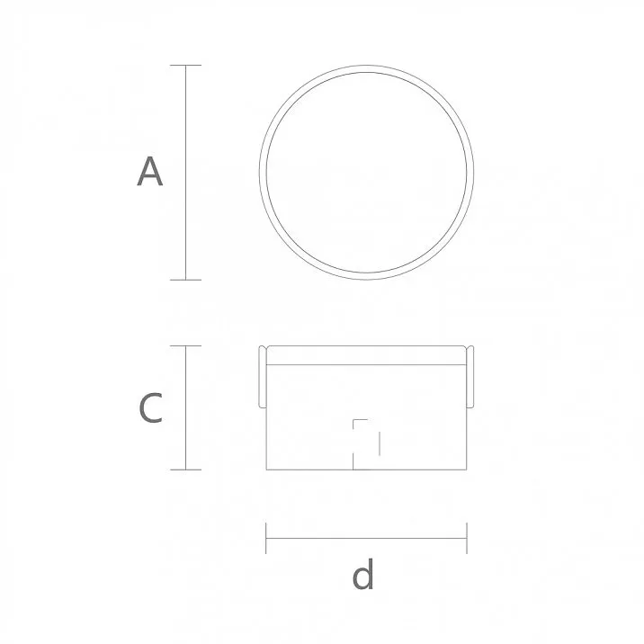 Size chart for the wooden furniture handle Pioneer HL-051M