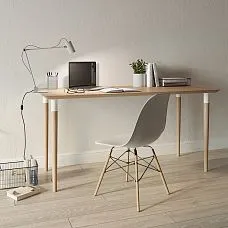 Precision-finished wooden furniture leg for a table from the manufacturer