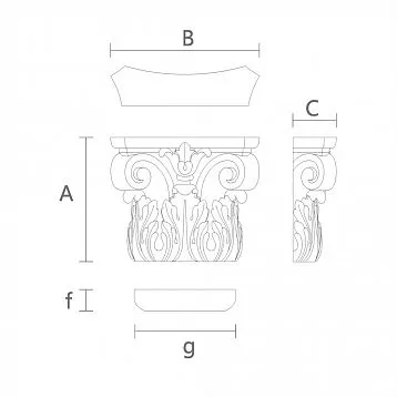 Carved Capital KL-004.02 for Pilasters