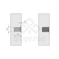 FUR-001 Kit. Furniture leg hardware. Image 313447
