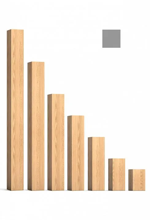 Modern straight wooden leg MN-193