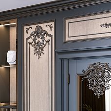 Decorating doors with polyurethane molding NPU.VRS-002-4L