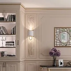 Decorative appliques MLD-2-1 for furniture and facades, photo in interior