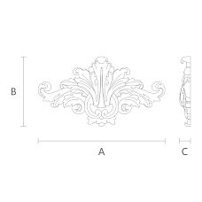 Wooden inlay from the Stavros decor store for decoration