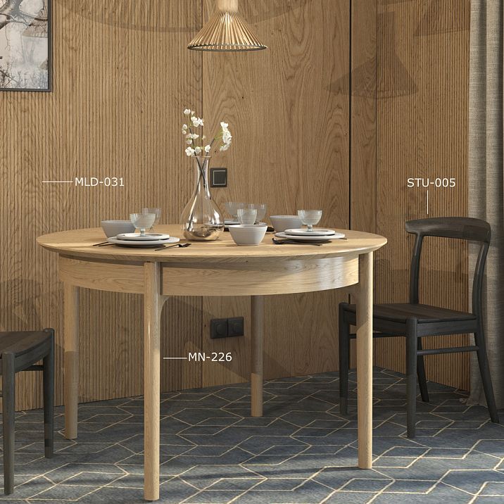 Quick wall finishing without mess using MDF, oak, or beech moldings / trimmings.