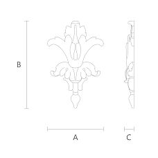 Relief Insert NPU-112 polyurethane drawing