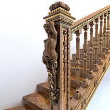 Carved bracket KR-046.1L photo in interior