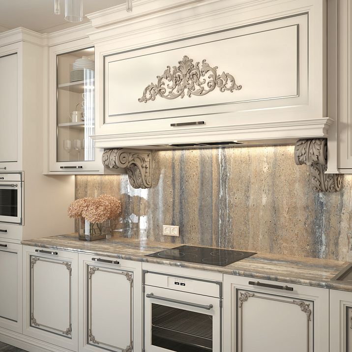 Application of Carved Bracket KR-054 in interior