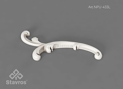 Carved cover plate NPU-433L из полиуретана для шкафа