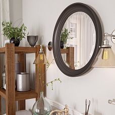 Interior with round MDF mirror frame RM-040