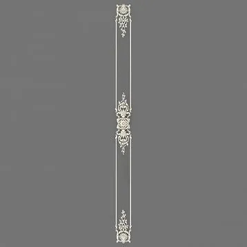 Общий вид Лепного декора CPU.VRS-058, демонстрирующий изящные завитки и богатый орнамент