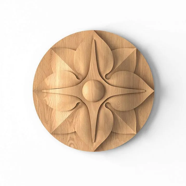 Carved Socket R-004 from Natural Oak