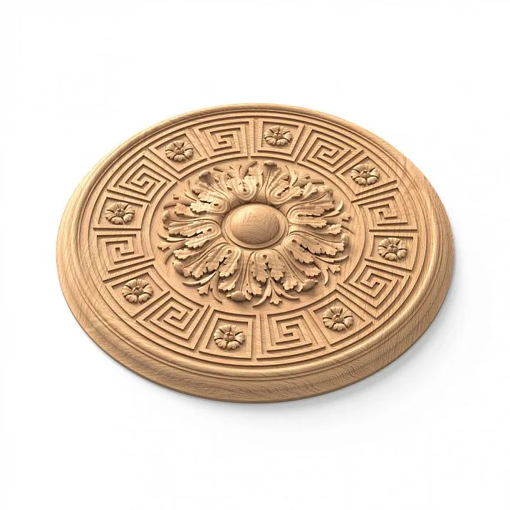 Architectural Element: Carved Rosette for Interior R-050