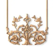 Wooden decoration set C-053, details close-up