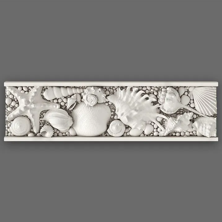 Decorative applique KPU-091, polyurethane molding for wall finishing