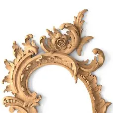 Detailed View of Carved Frame RM-016