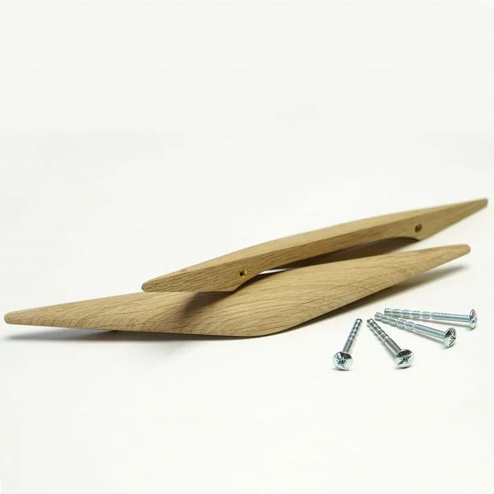 Prestige HL-001 Wooden Furniture Handle from Solid Wood, Photo of Nightstand